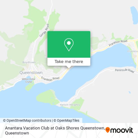 Anantara Vacation Club at Oaks Shores Queenstown地图