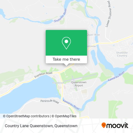 Country Lane Queenstown map