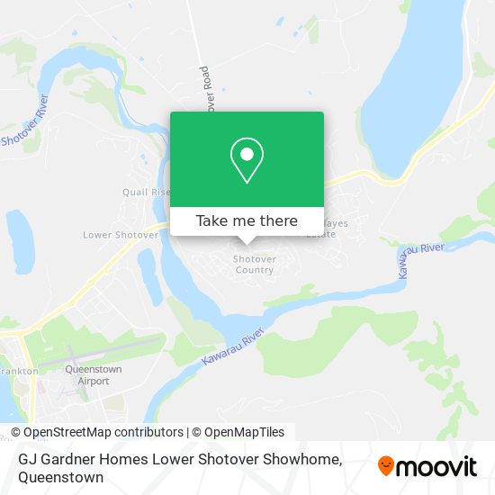 GJ Gardner Homes Lower Shotover Showhome map