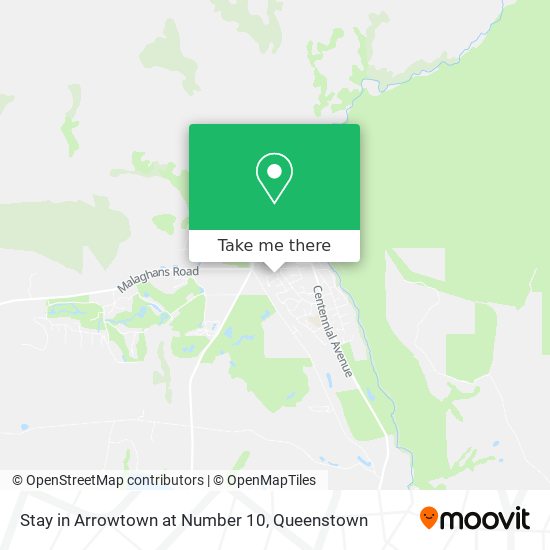 Stay in Arrowtown at Number 10 map