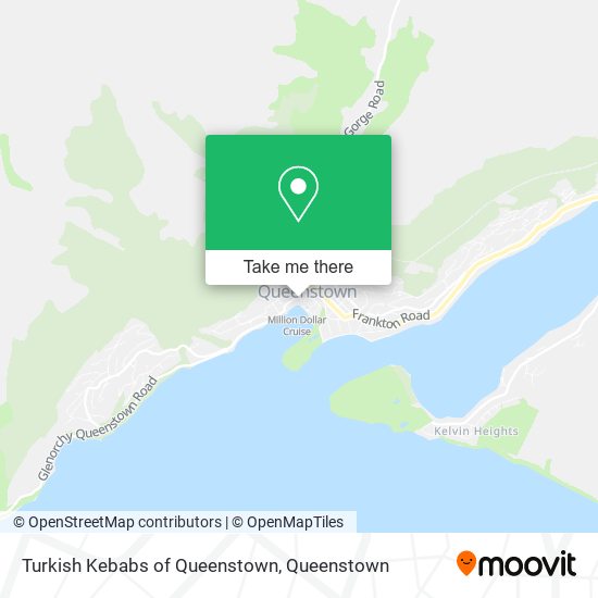 Turkish Kebabs of Queenstown map