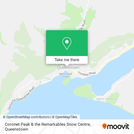 Coronet Peak & the Remarkables Snow Centre map