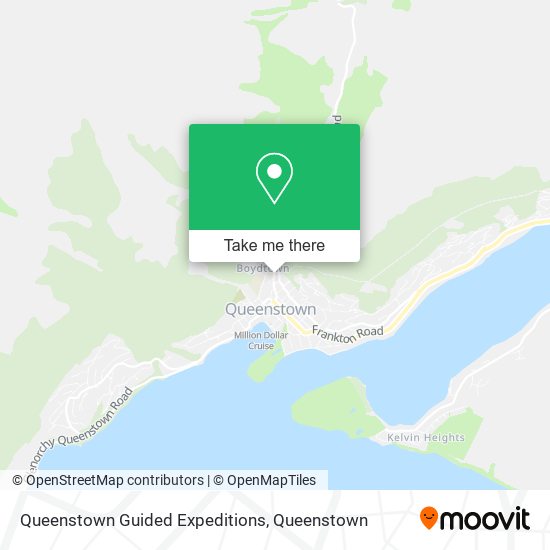 Queenstown Guided Expeditions map