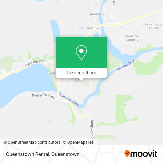Queenstown Rental map