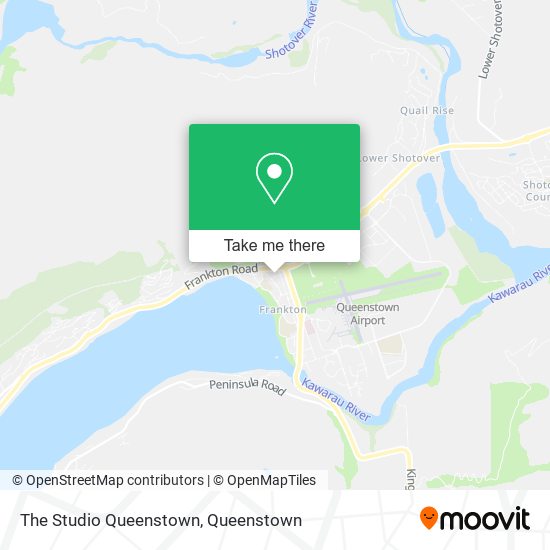 The Studio Queenstown map