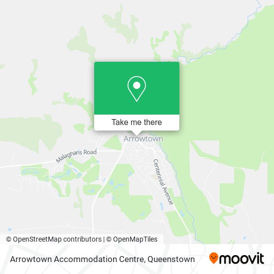 Arrowtown Accommodation Centre map