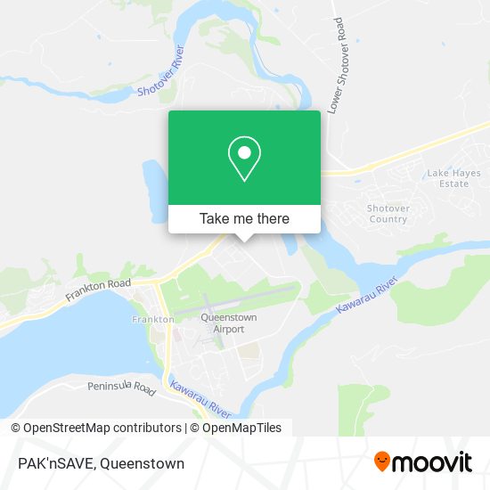 PAK'nSAVE map