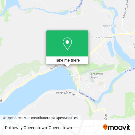 Driftaway Queesntown map