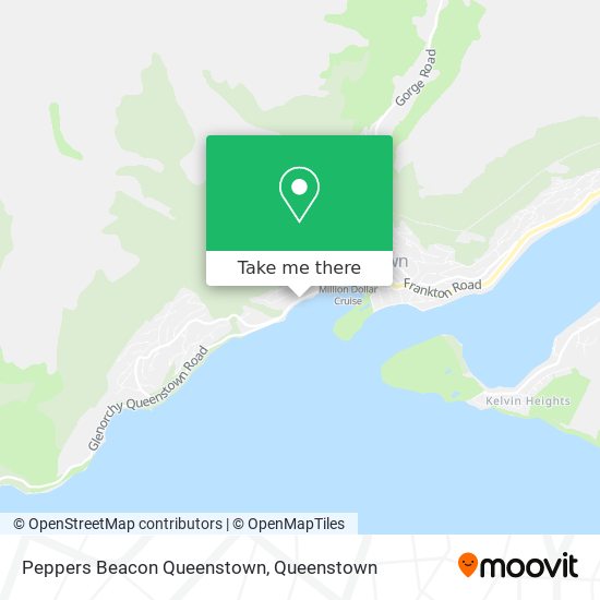 Peppers Beacon Queenstown map