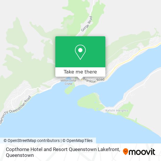 Copthorne Hotel and Resort Queenstown Lakefront map