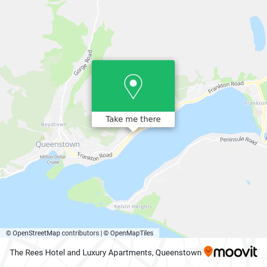 The Rees Hotel and Luxury Apartments map