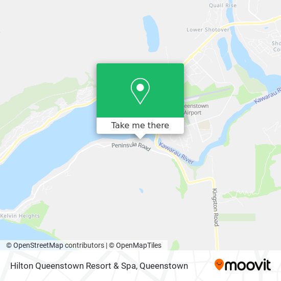 Hilton Queenstown Resort & Spa map