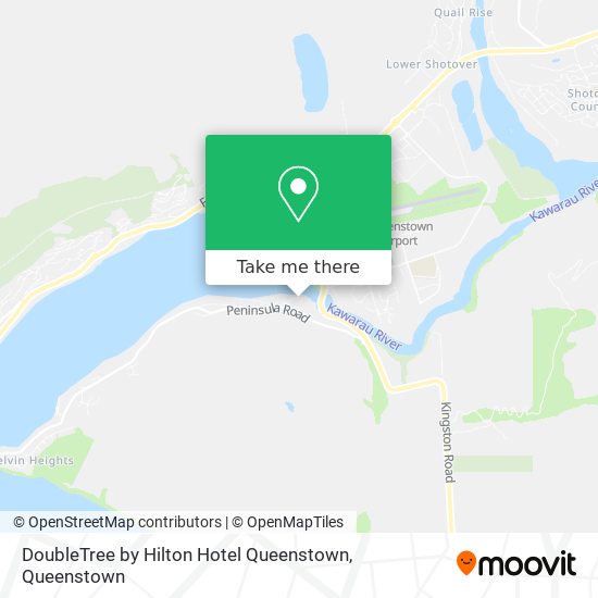 DoubleTree by Hilton Hotel Queenstown map
