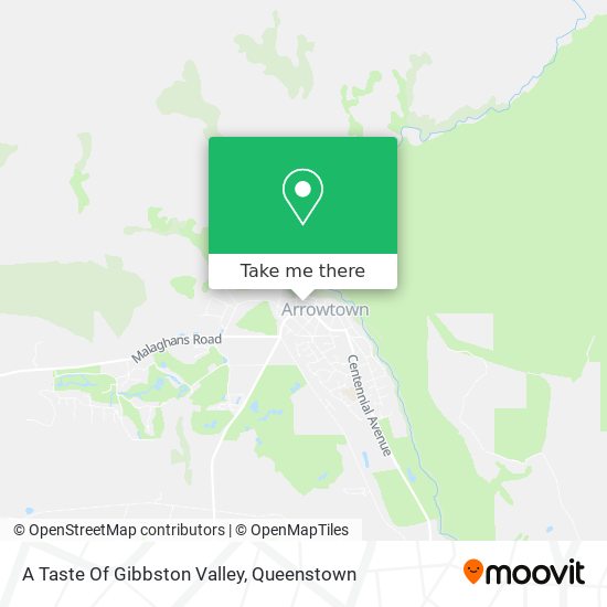 A Taste Of Gibbston Valley map