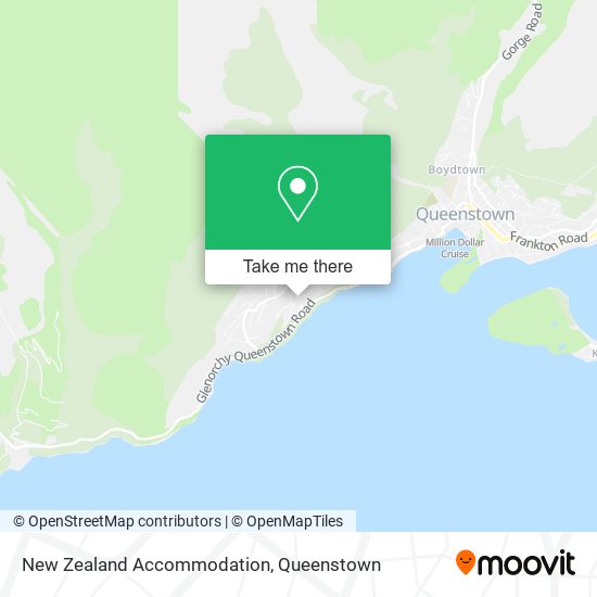 New Zealand Accommodation map