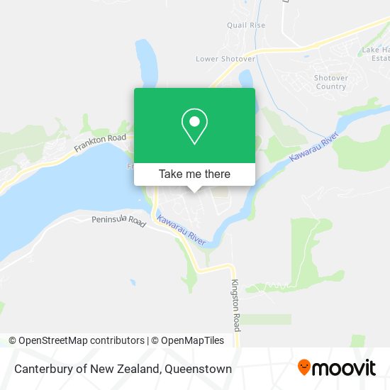 Canterbury of New Zealand map