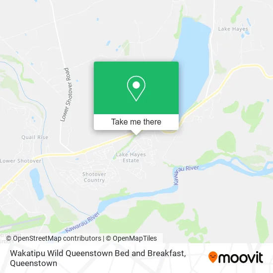 Wakatipu Wild Queenstown Bed and Breakfast map