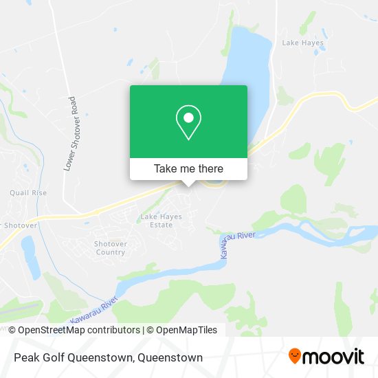 Peak Golf Queenstown map
