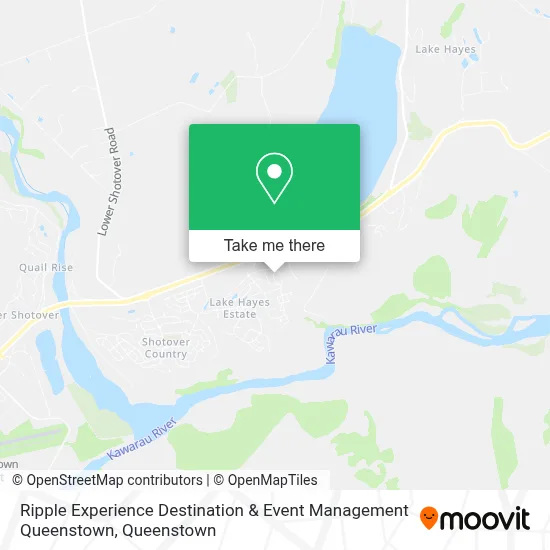 Ripple Experience Destination & Event Management Queenstown map