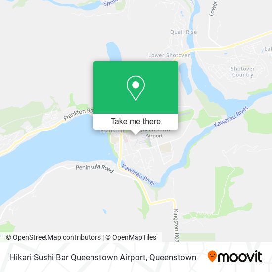 Hikari Sushi Bar Queenstown Airport map