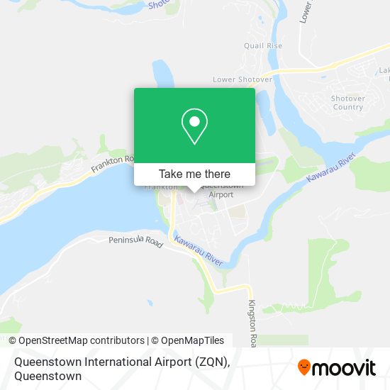 Queenstown International Airport (ZQN) map