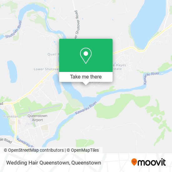 Wedding Hair Queenstown map