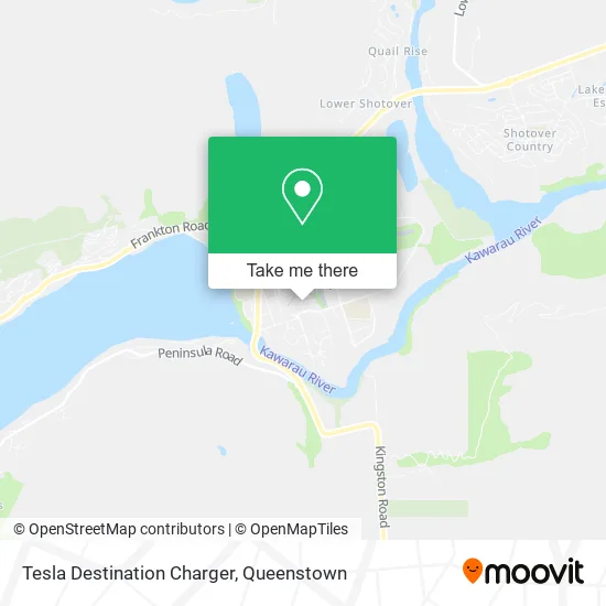 Tesla Destination Charger map