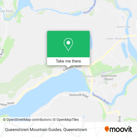 Queenstown Mountain Guides map