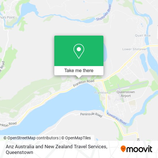 Anz Australia and New Zealand Travel Services map