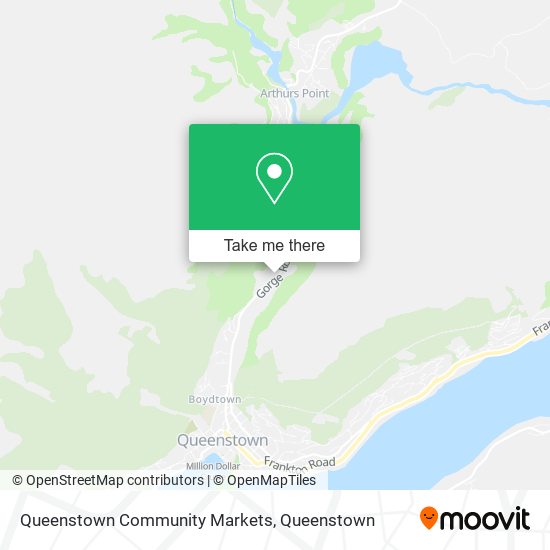 Queenstown Community Markets map