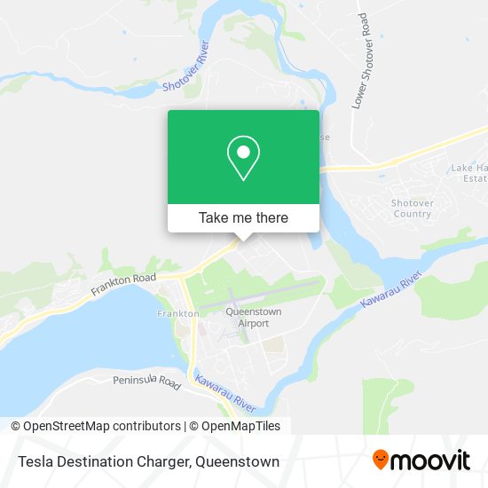 Tesla Destination Charger map