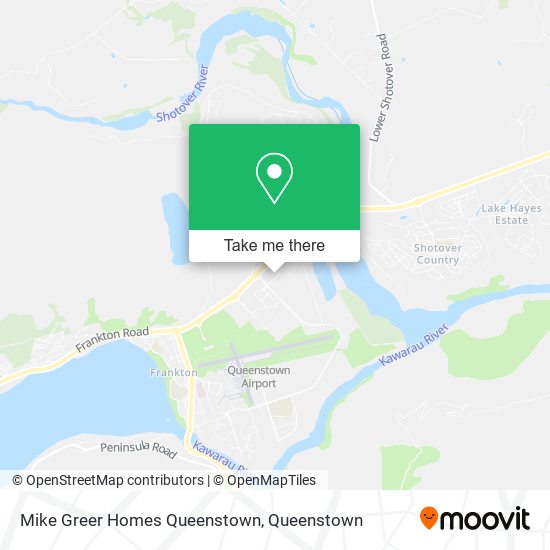 Mike Greer Homes Queenstown map