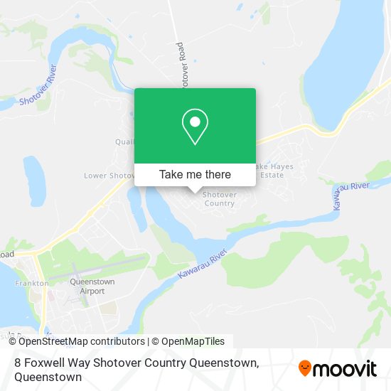 8 Foxwell Way Shotover Country Queenstown map