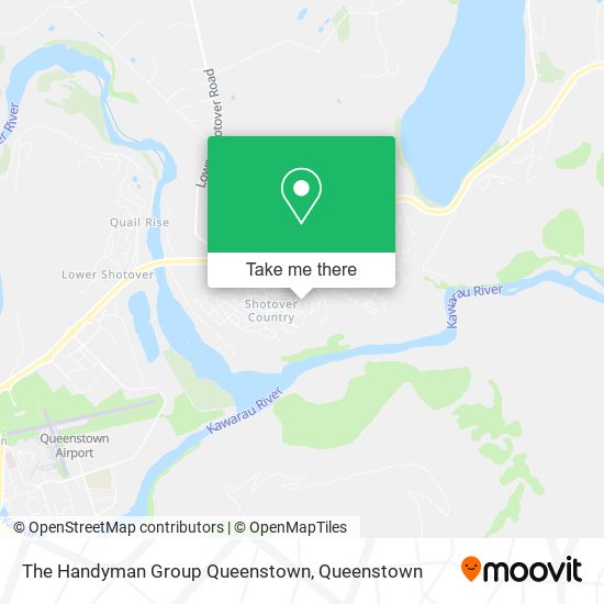 The Handyman Group Queenstown map