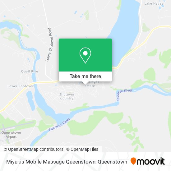 Miyukis Mobile Massage Queenstown map