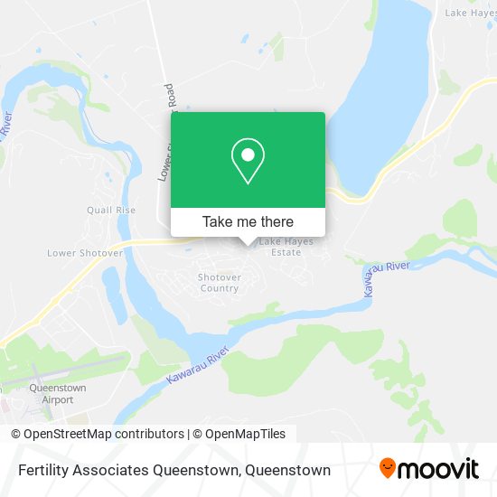 Fertility Associates Queenstown map