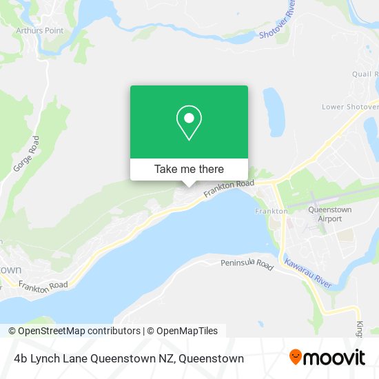 4b Lynch Lane Queenstown NZ map