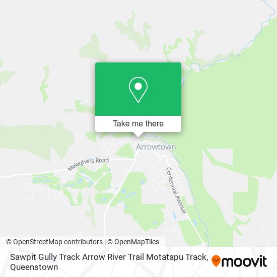 Sawpit Gully Track Arrow River Trail Motatapu Track map