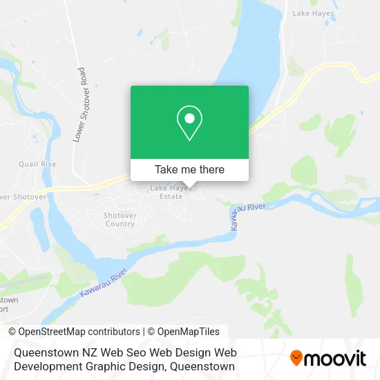 Queenstown NZ Web Seo Web Design Web Development Graphic Design map