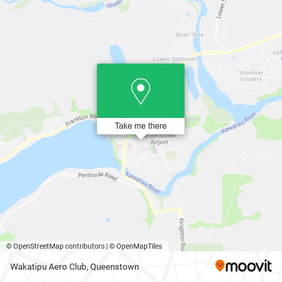 Wakatipu Aero Club map