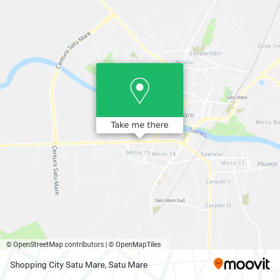 Shopping City Satu Mare map