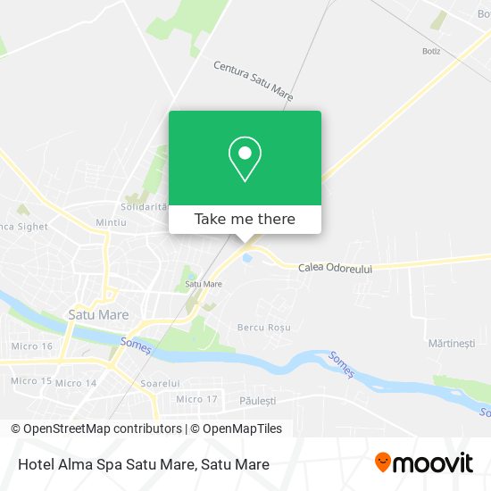 Hotel Alma Spa Satu Mare map