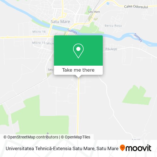 Universitatea Tehnică-Extensia Satu Mare map