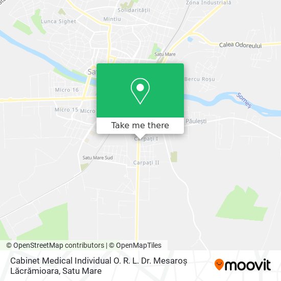 Cabinet Medical Individual O. R. L. Dr. Mesaroș Lăcrămioara map