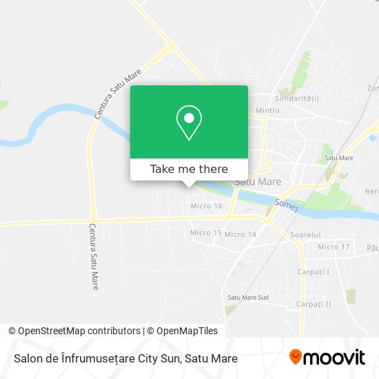 Salon de Înfrumusețare City Sun map