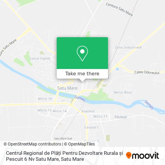 Centrul Regional de Plăți Pentru Dezvoltare Rurala și Pescuit 6 Nv Satu Mare map