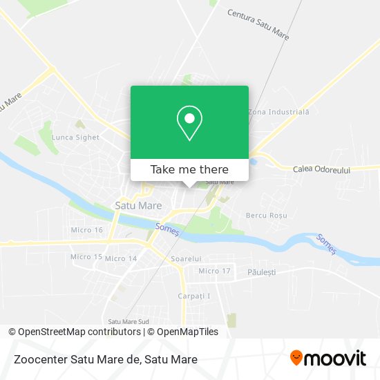 Zoocenter Satu Mare de map