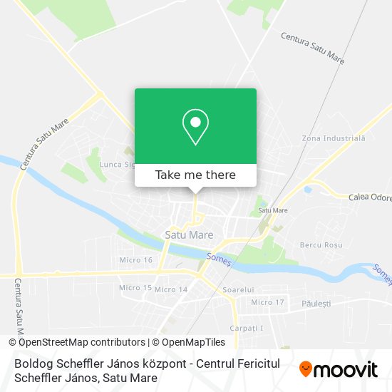 Boldog Scheffler János központ - Centrul Fericitul Scheffler János map
