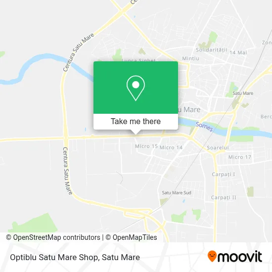Optiblu Satu Mare Shop map