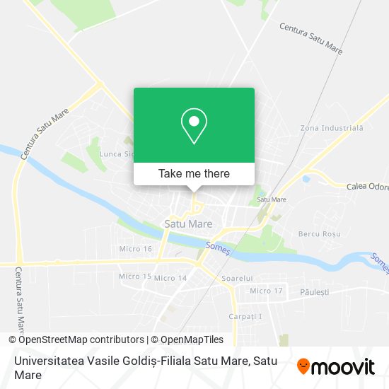 Universitatea Vasile Goldiș-Filiala Satu Mare map